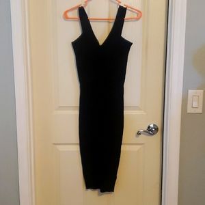 Black fitted dress